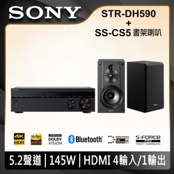 SONY 劇院組 (STR-DH590+SS-CS5書架喇叭)