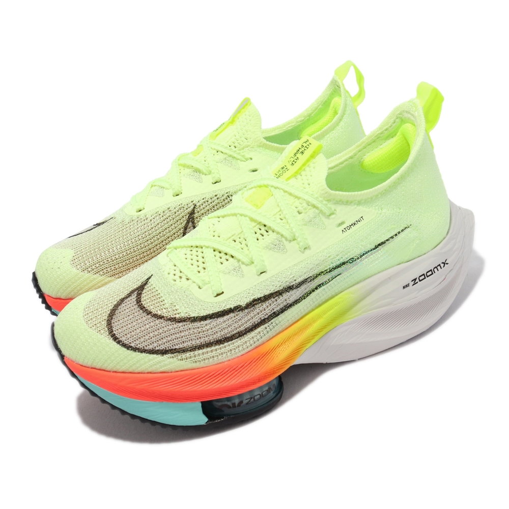 Nike Air Zoom Alphafly Next% 女鞋 慢跑鞋 氣墊 避震 襪套 科技泡棉 黃 黑 CZ1514-700