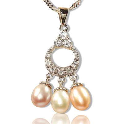 【小樂珠寶】超值三珠質感非凡-頂級天然珍珠項鍊