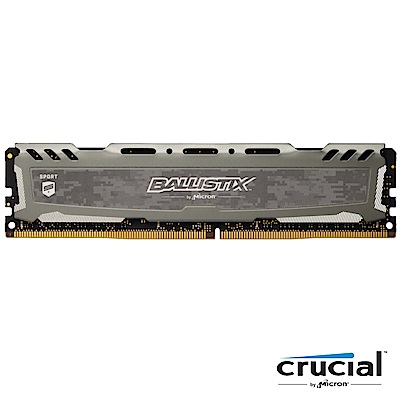 Micron Ballistix Sport LT競技版 D4 3200/16G灰色散熱片