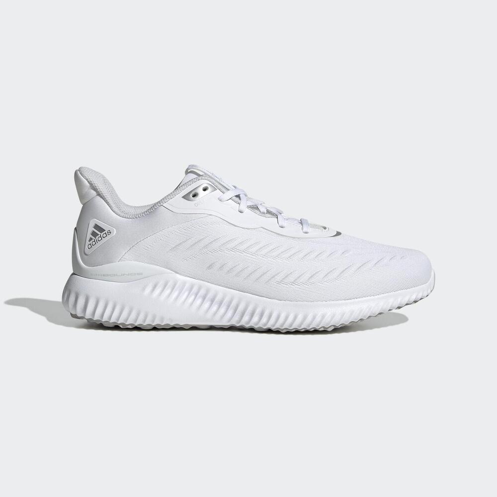 Adidas Alphabounce [GX4148] 男女 慢跑鞋 運動 訓練 緩震 跑鞋 透氣 舒適 愛迪達 白 銀