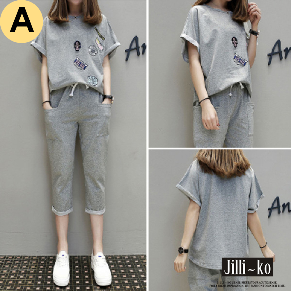 【時時樂限定】JILLI-KO 兩件套休閒套裝- 多款任選 product image 1