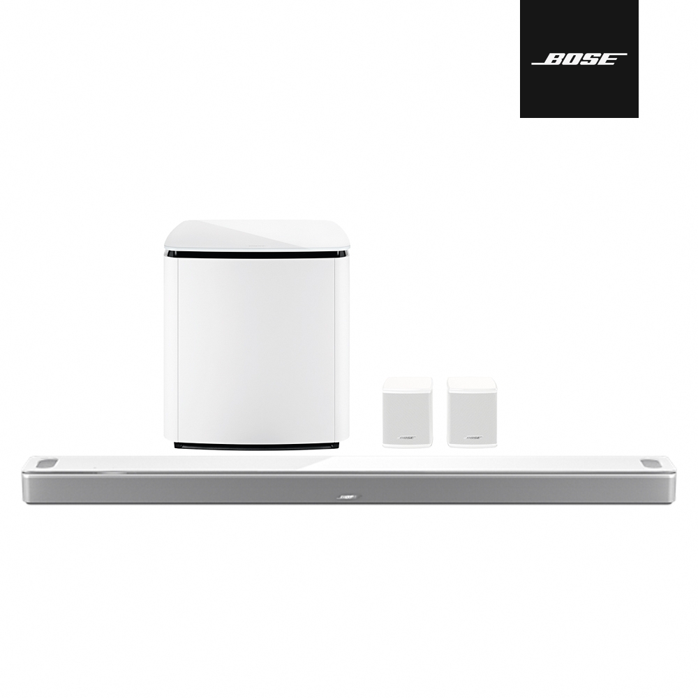 Bose 杜比全景聲家庭影院組合 白色 (SB900+BM700+SS無線環繞揚聲器 3件組)