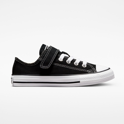 CONVERSE CTAS 1V ALL STAR OX 低筒 休閒鞋 魔鬼氈鞋 童鞋 中大童 黑色 372881C