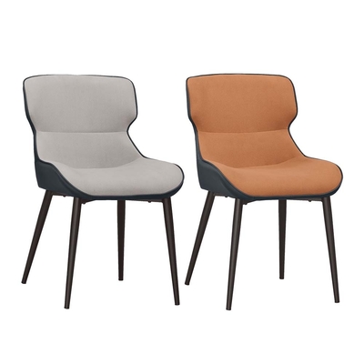 Boden-杜克工業風布面餐椅/單椅(二色可選)-51x56x84cm