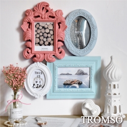 TROMSO 夏朵馬卡龍4框組 (粉藍)