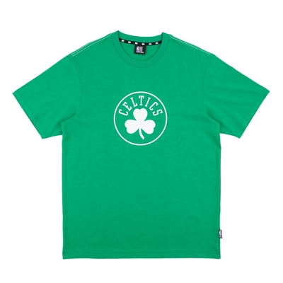 NBA 基本版 隊徽印刷 短袖上衣 塞爾提克隊-綠色系-3425102872