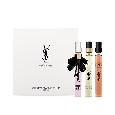 YSL 經典旅行香氛禮盒 10mlx3 (慾望巴黎+自由不羈+黑鴉片)