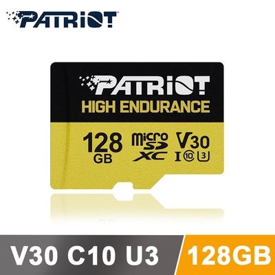 Patriot美商博帝 EP MicroSDXC V30  High Endurance 128G 記憶卡