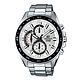 CASIO EDIFICE 三眼計時日期顯示賽車男錶(EFV-550D-7A)-白x53mm product thumbnail 1