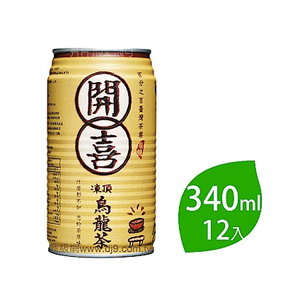 開喜低糖烏龍茶340mlx12入(易開罐)