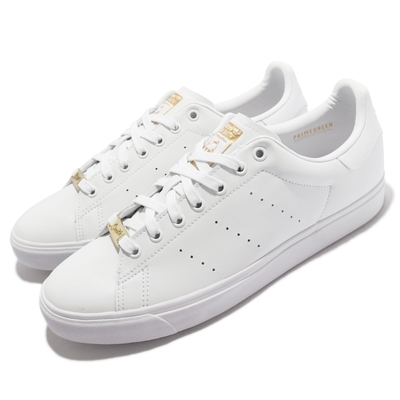 adidas 休閒鞋 Stan Smith VULC 運動 男鞋 經典款 環保理念 老人頭 皮革 舒適 穿搭 白金 FX8063