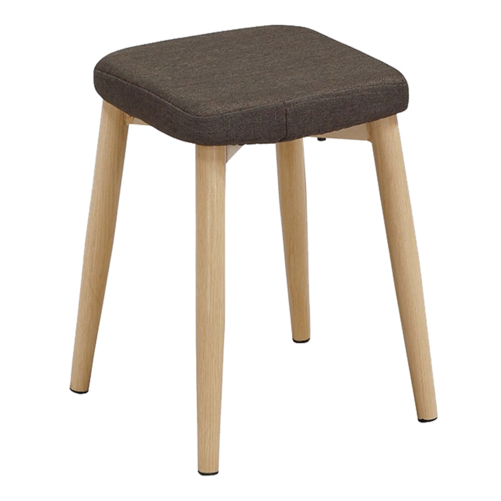 文創集 波希曼透氣棉麻布方型小椅凳二入組合(四色可選+二張椅凳組合販售出貨)-32x32x45cm免組