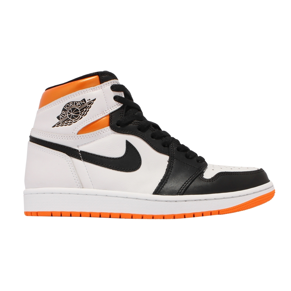 Nike 休閒鞋Air Jordan 1 Retro 男鞋經典款喬丹一代復刻9孔OG 皮革白橘