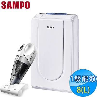 SAMPO聲寶 8L 1級清淨除濕機 AD-Y816T + 奇美吸塵器 VC-HB4LH0