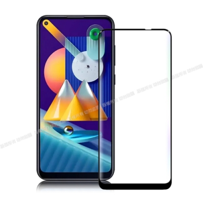 NISDA For Samsung Galaxy M11 完美滿版2.5f玻璃保護貼 -黑色