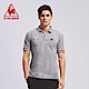 le coq sportif 法國公雞牌吸濕排汗多色經典短袖POLO衫 男-灰 product thumbnail 1