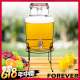[時時樂限定]日本FOREVER 夏天必備派對玻璃果汁飲料桶(含桶架)5L product thumbnail 1
