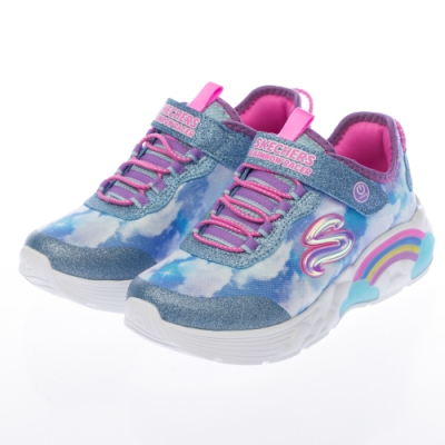 SKECHERS 女童系列 RAINBOW RACER 燈鞋 -302300LBLU