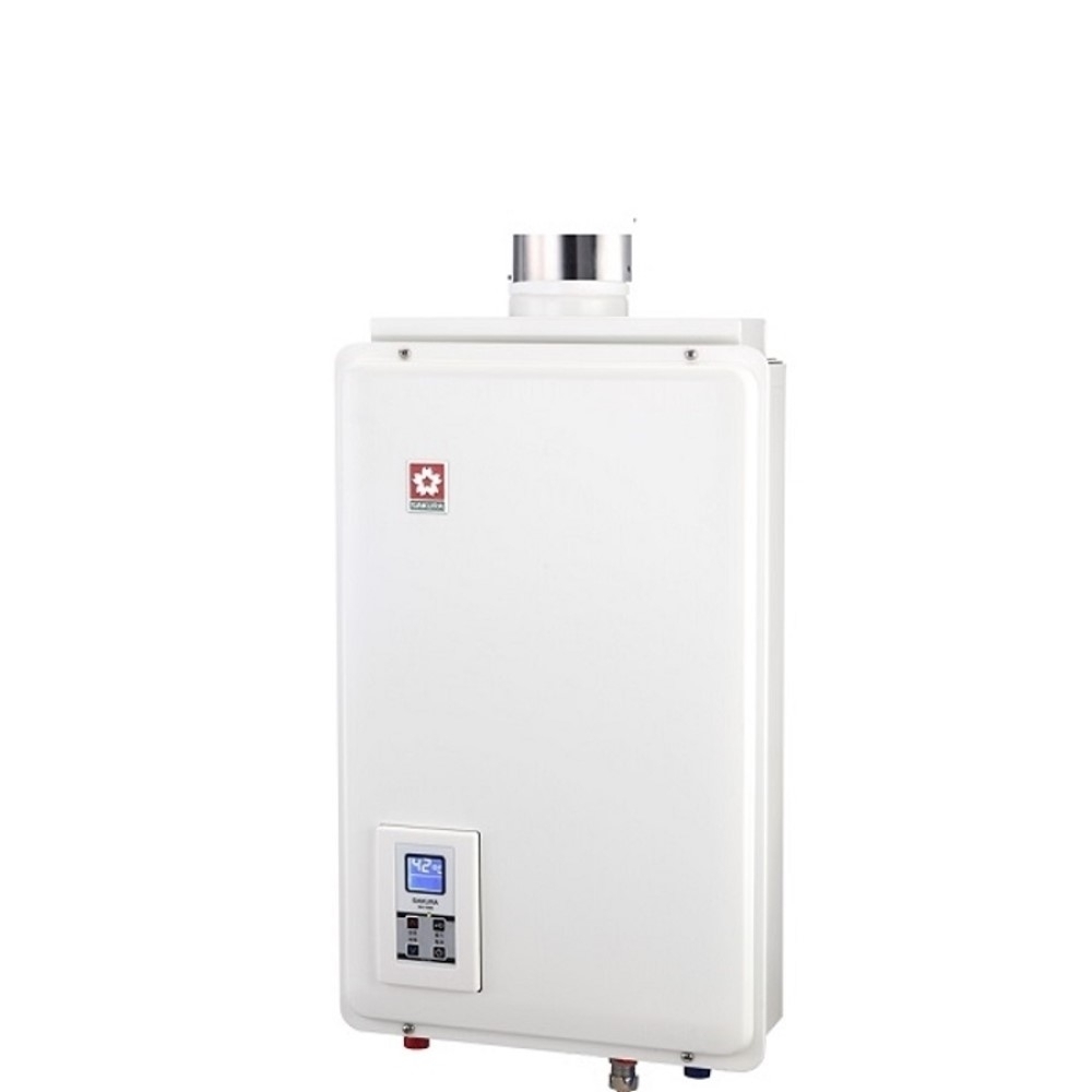 (全省安裝)櫻花16公升強制排氣熱水器天然氣SH-1680N