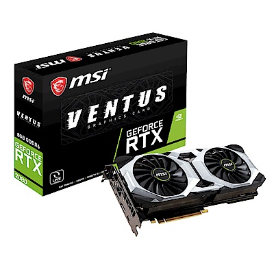 微星顯示卡 GeForce RTX 2080 VENTUS 8G