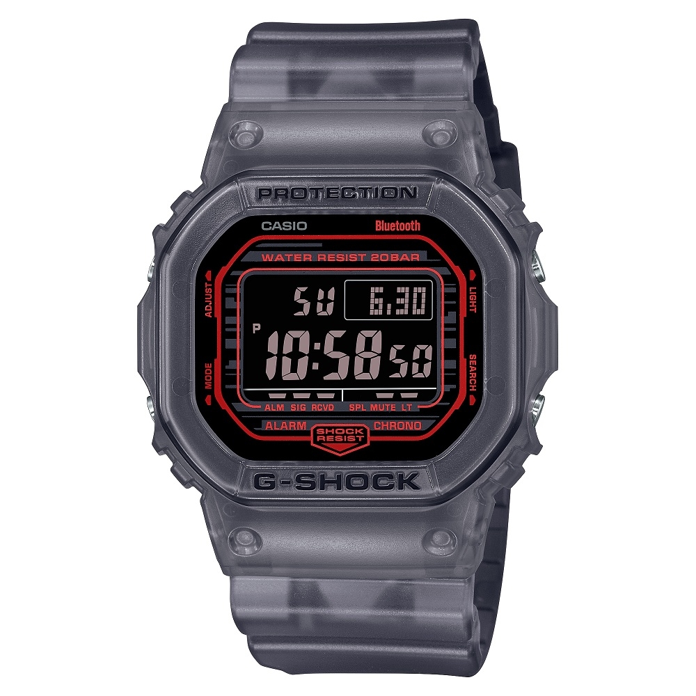 CASIO卡西歐G-SHOCK藍牙連結功能電子錶(DW-B5600G-1) | G-SHOCK