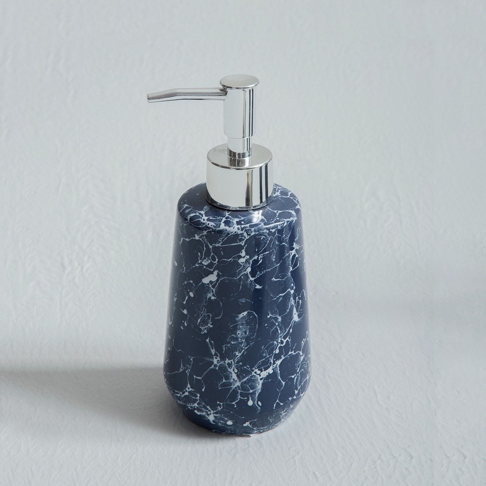 《Premier》陶製洗手乳罐(沫紋藍300ml)