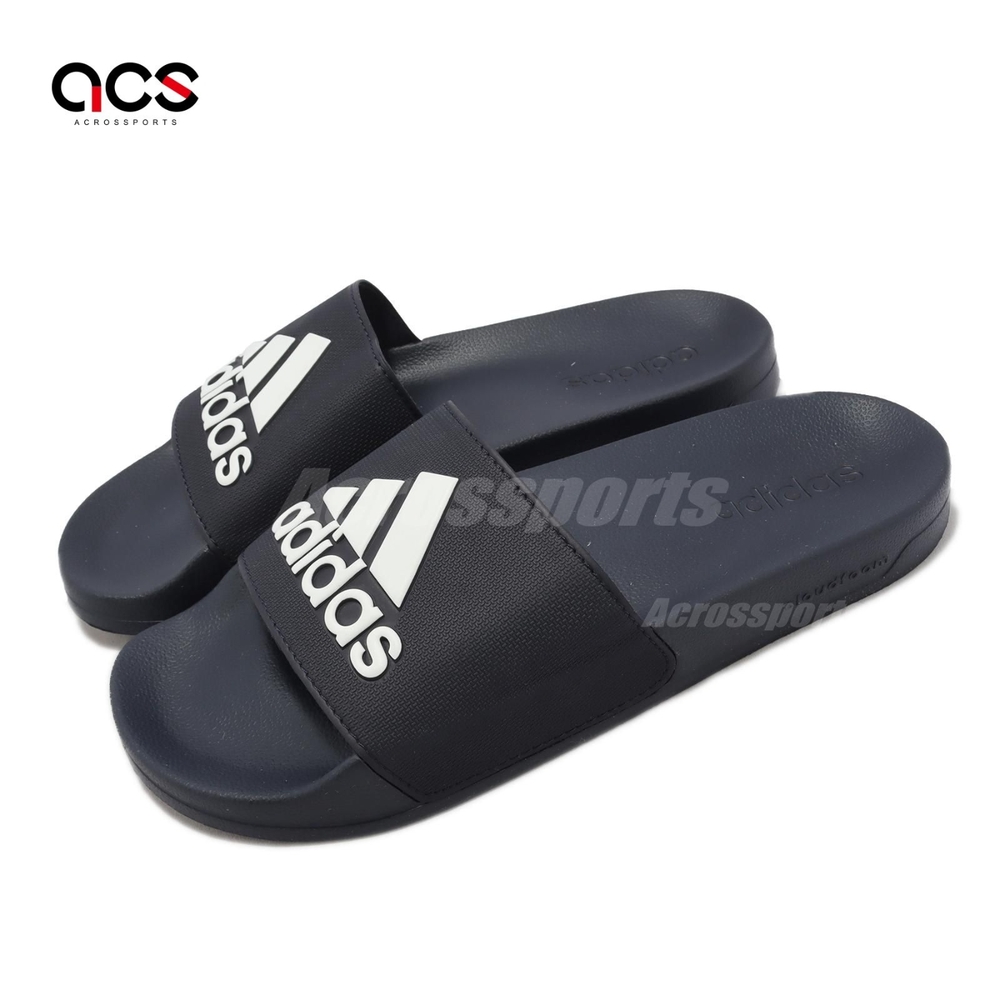 adidas 拖鞋 Adilette Shower 男鞋 藍 深藍 白 運動拖鞋 一片拖 愛迪達 GZ3774