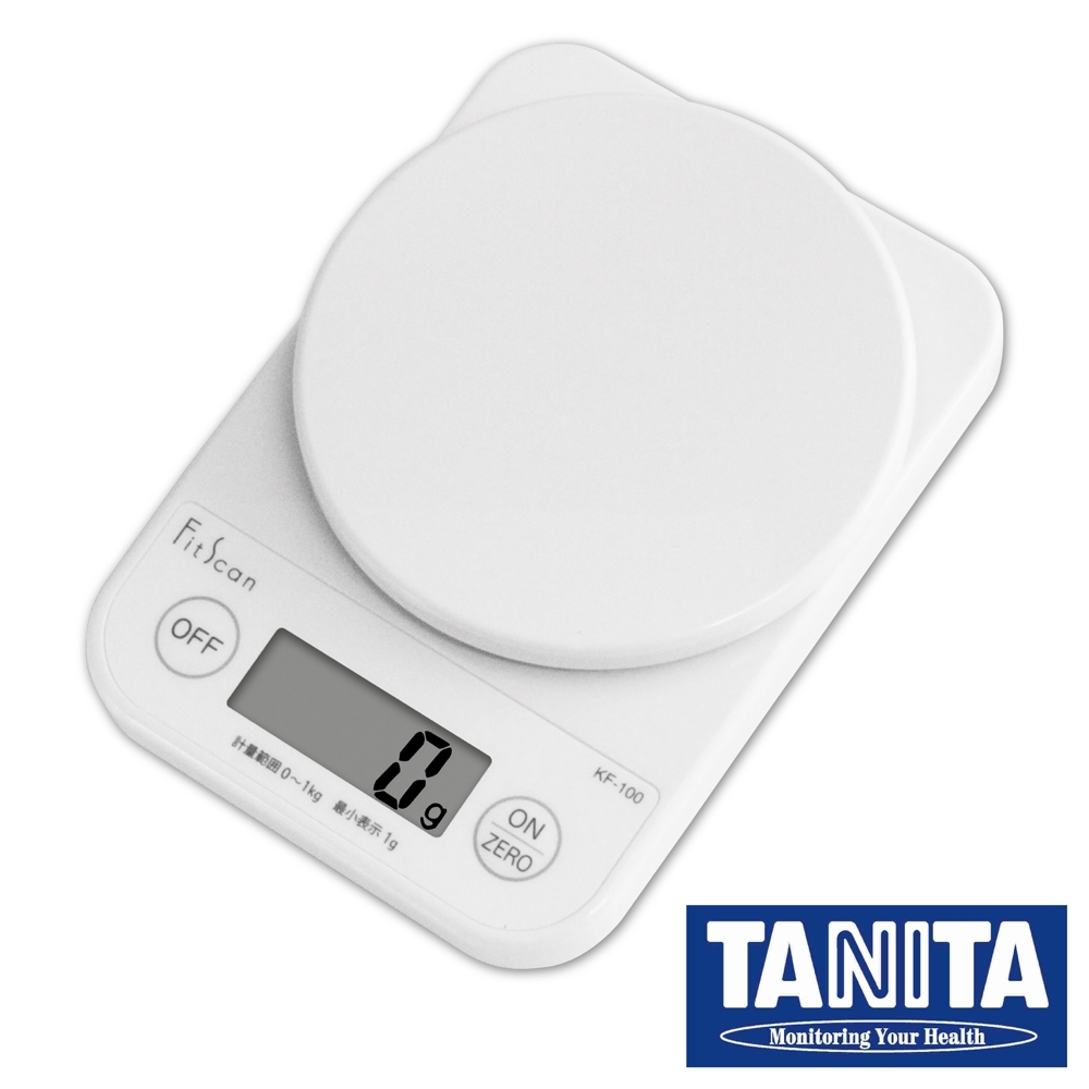 【TANITA】廚房迷你電子料理秤&電子秤-1kg-白色
