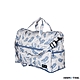 日本HAPI+TAS 小摺疊旅行袋 米色藍樹葉 product thumbnail 1