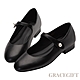 【Grace Gift】甜美氣質珍珠平底瑪莉珍鞋 黑 product thumbnail 1