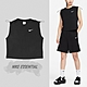 Nike 背心 NSW Dri-FIT Essential 黑 白 女款 寬鬆 短版 吸濕 快乾 抓皺 抽繩 DM6235-010 product thumbnail 1