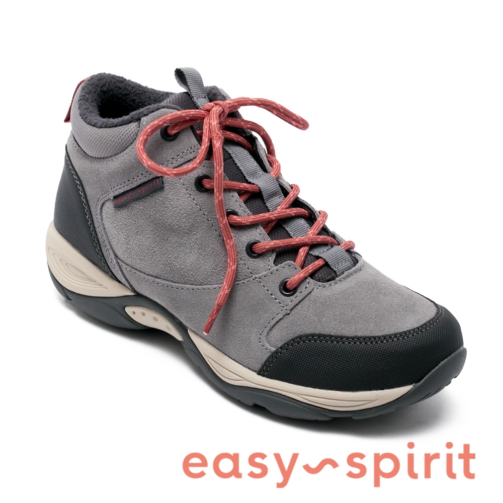easy spirit-EHIKE 麂皮耐走步行綁帶靴-灰色