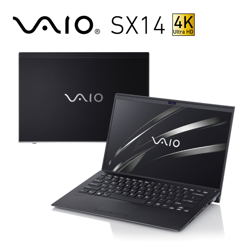 VAIO SX14 14吋4K日本製筆電 i7-8565U/8G/256G/Pro深夜黑輕薄筆電