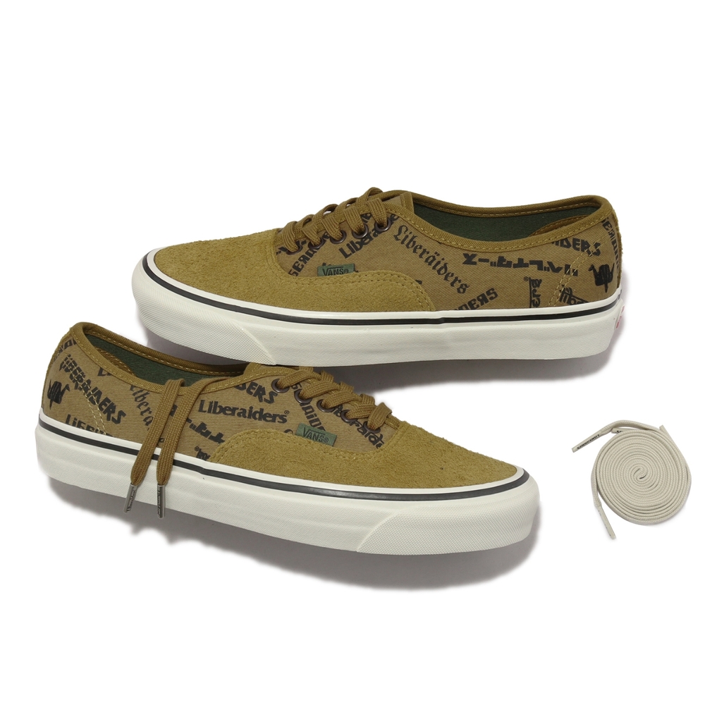 Vans Liberaiders X Authentic 44 DX 聯名款男鞋土棕芥末黃千紙鶴麂皮