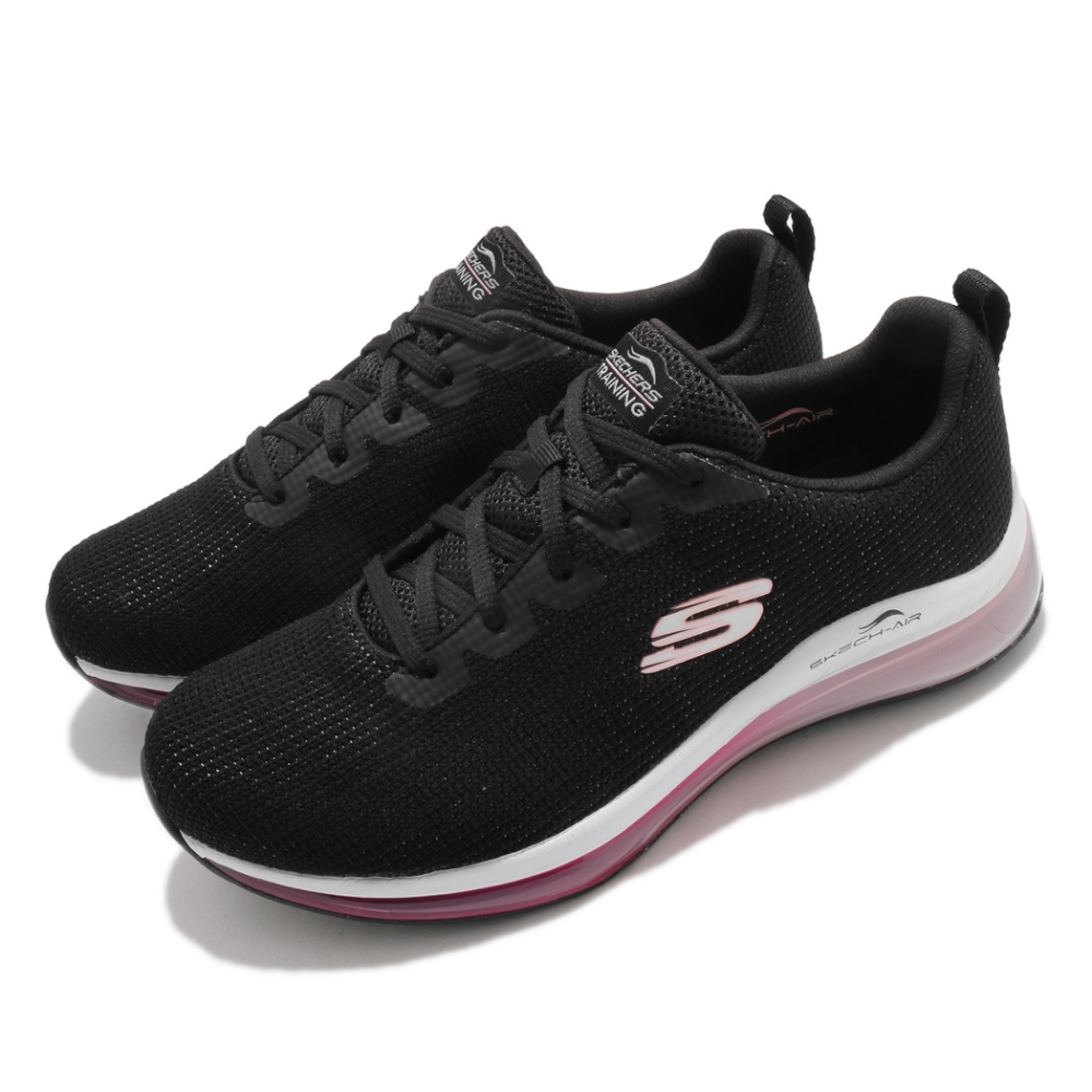 Skechers 休閒鞋 Skech-Air Element 2 女鞋 氣墊 避震 緩衝 支撐 耐磨 黑 粉 149406BKHP