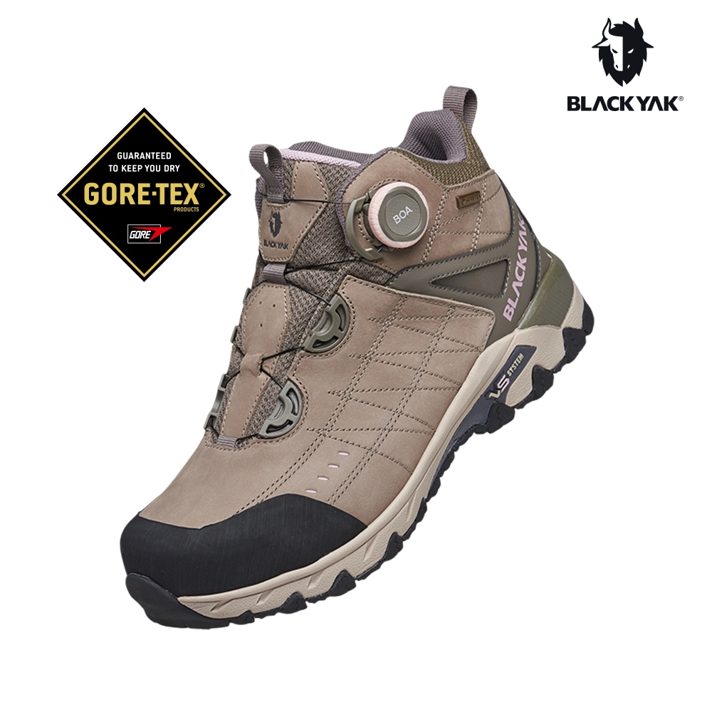 【BLACKYAK】女 EXUM II GTX中筒防水登山鞋(淺卡其) GORE TEX 防水鞋 運動鞋 登山鞋|BYBB2WFH23