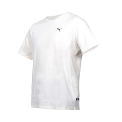 PUMA BETTER ESS 男基本系列織標短袖T恤-歐規 休閒 慢跑 上衣 67597799 米白黑
