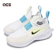 Nike 慢跑鞋 Flex Runner 3 PS 中童 白 黑 藍 套入式 小朋友 運動鞋 HF5747-101 product thumbnail 1