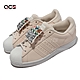 Adidas 休閒鞋 Superstar W 女鞋 米粉色 復古 貝殼頭 標語 貼布 花卉 愛迪達 GW0592 product thumbnail 1