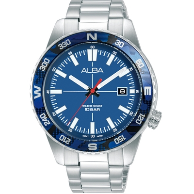 ALBA 雅柏 簡易方位 休閒時尚腕錶-VJ42-X335B/AS9Q19X1