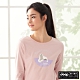 Jeep 女裝 俏皮北極熊圖騰長袖T恤-粉色 product thumbnail 1