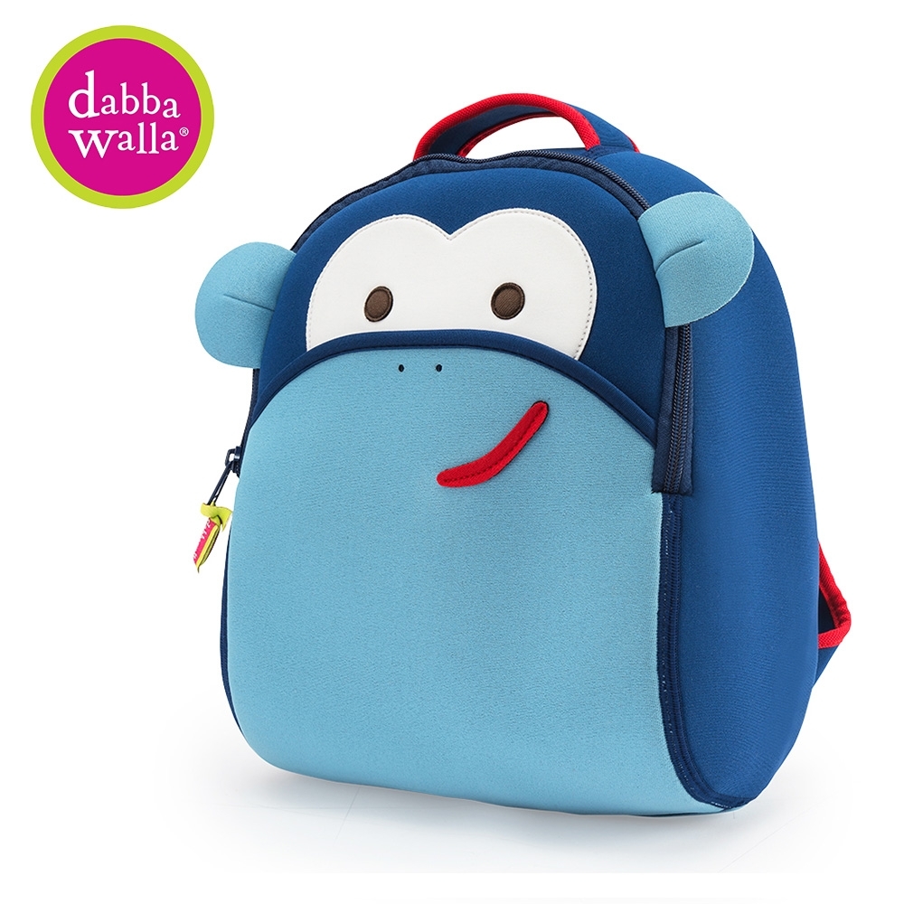 美國Dabbawalla 美國瓦拉包 3-8歲 小童後背包- 藍色猴子 product image 1