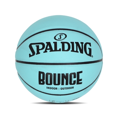Spalding 籃球 Bounce In/Outdoor 藍 黑 皮革 室內外適用 7號球 SPB91008