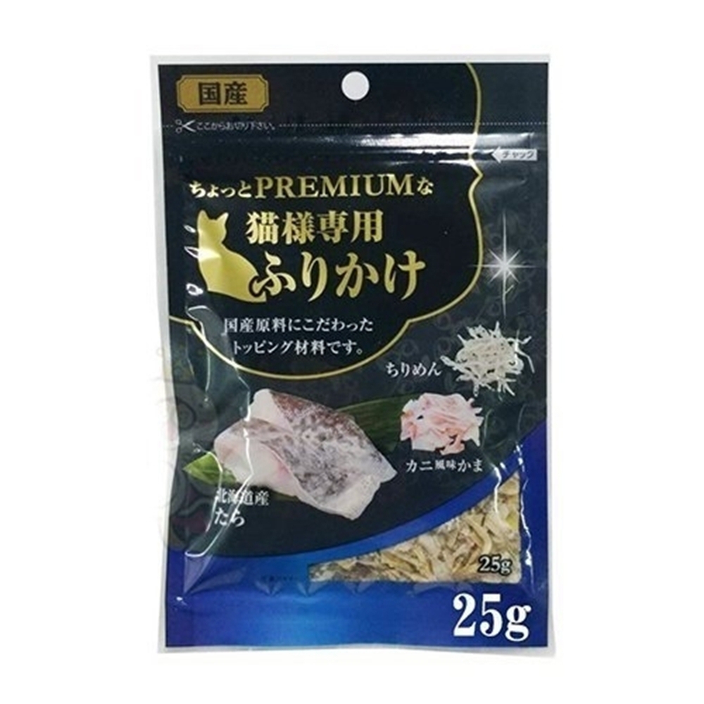 藤澤-貓咪的贅沢三味-鱈魚、蟹肉絲、吻仔魚 25g