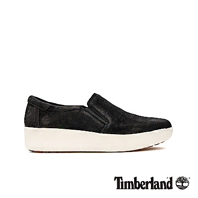 Timberland 女款黑色磨砂革休閒鞋|A1M97