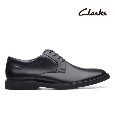 【Clarks】Atticus LT Lo 全新升級GTX防水正裝休閒鞋 黑色(CLM61226D)