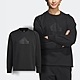 adidas 長袖 ZNE Sweatshirts 男款 黑 衛衣 大學T 保暖 寬版 愛迪達 IQ1374 product thumbnail 1