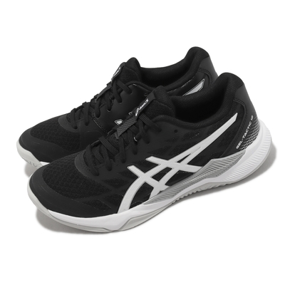 Asics 排球鞋 GEL-Tactic 12 女鞋 黑 白 室內運動鞋 桌球 羽球 亞瑟膠 亞瑟士 1072A092001