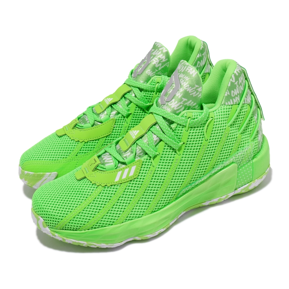 adidas 籃球鞋Dame 7 GCA 運動 男鞋 海外限定 愛迪達 避震 包覆 明星款 綠 白 FY2797